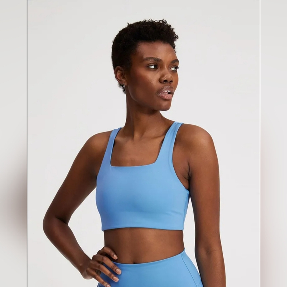 Girlfriend Collective Tommy Cropped Bras - Size Small - Picture 3 of 3